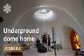 Underground dome house of the family
