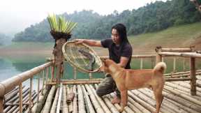 Weaving Bamboo Baskets, Fish Traps, Catch and Cook, River Survival Shelters | EP.334