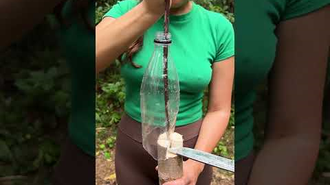 NEW invention from the FOREST GIRL #camping #survival #bushcraft #outdoors #marusya #shiklina