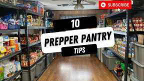 10 Prepper Pantry / Food Storage tips #prepper