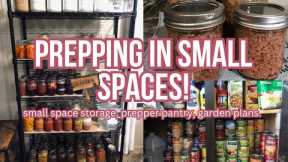 PREPPING IN SMALL SPACES / AT HOME GROCERY STORE / HOW I PREP IN A SMALL SPACE / GARDEN PLANS