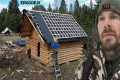 Winter Log Cabin Build on Off-Grid
