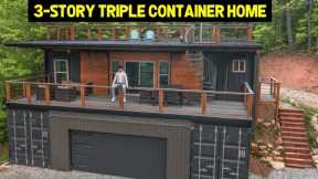 3-STORY ULTRA-MODERN TRIPLE CONTAINER HOME! (1x40' & 2x20' Containers)