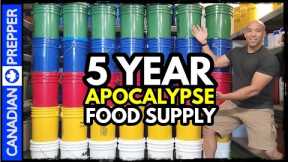 5 Year Survival Food Supply: $7,000 and 2.5 MILLION Calories