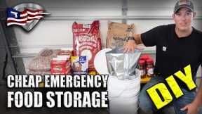 CHEAP DIY Emergency Long Term Food Storage!