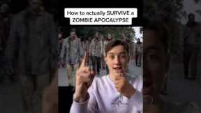 How To Actually Survive A Zombie Apocalypse! #Shorts