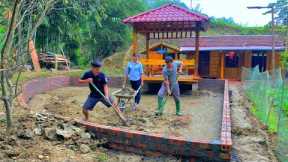 Day 2 journey to renovate the fish pond. PHIN & DAU, TU with talented hands - Forest life skills DT