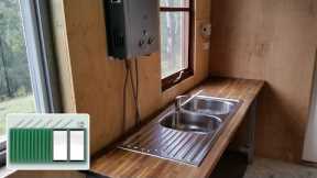 Shipping Container House – New kitchen sink