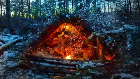 How to Build a Winter Survival Shelter Fast for Freezing Nights