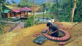 The process of building an environmentally friendly incinerator. Forest Life skills