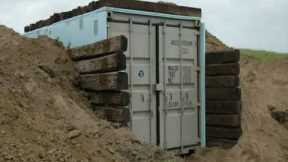 shipping container underground homes