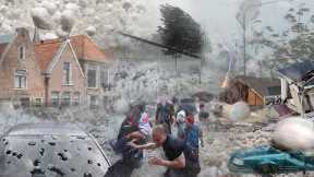 chaos in Argentina now, giant hailstorm raging in Buenos Aires, cars, property destroyed!