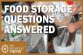 Newbie Prepper Food Storage Questions 