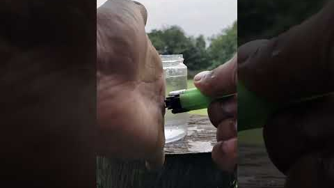 Survival Skills ✅ easy process of dry lighter @Sergio_Outdoors #camping #outdoors #survival