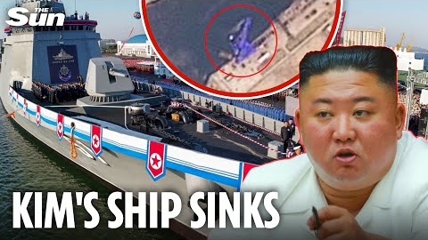 Humiliated Kim Jong-un FUMING as new North Korean warship sinks in front of his eyes