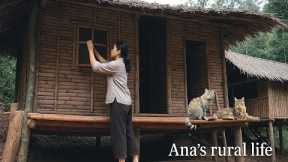 Girl Builds Amazing Jungle House with Staircase and Water Floor | Primitive Survival Skills..
