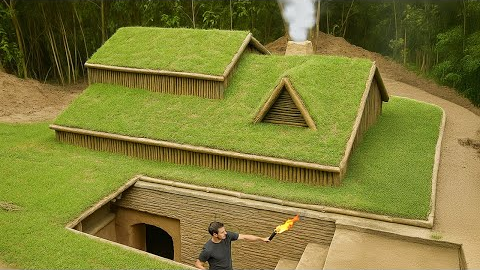 Full video: 45 Days I Built a Bushcraft Survival Wooden House Underground