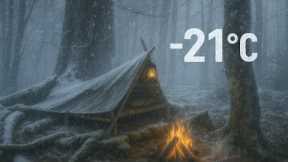 Lost in the Wilderness - How to NOT Freeze to Death! Winter Survival & Bushcraft (No Tent or Bag)