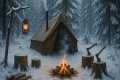 Survive a Snowstorm at -40C | Build a 