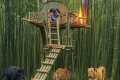 High Bamboo Survival Shelter with
