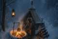 Primitive Survival in Snowstorm |