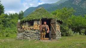 4 Days Survival Shelter - Solo Bushcraft Camping