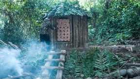 Building a Secret Bushcraft Shelter Near a River | Survival Skills