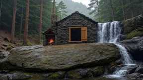 Survival Mastery: Building a Gorgeous Stone House by Forest Stream 2025