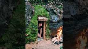 Alone Girl Builds Secret Underground Survival House | Hidden Jungle Shelter #bushcraft #build