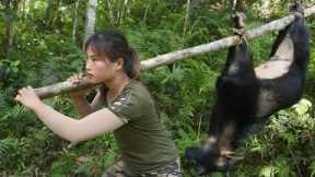 200 days of survival in the wild, setting traps to catch wild goats, wild porcupines, and wild birds