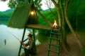 Building a Bamboo Tree House | Solo