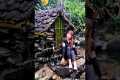 Solo Girl Builds Stone & Bamboo
