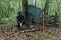 Bushcraft in Heavy Rain – Building