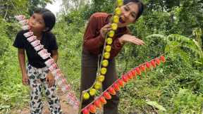 Part 18 Survival Skills SMART Ideas and USEFUL in Forest With Single Mom  Jungle Life