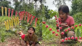 Part 15 Survival Skills SMART Ideas and USEFUL in Forest With Single Mom  Jungle Life