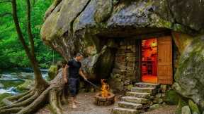 Full Video : 150 Days of Solo Bushcraft, Survival & Building a Dream House Under a Giant Rock