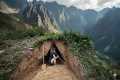 The Girl Digging Survival Shelter ||