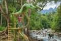 Building a Bamboo Snake House in a