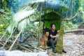 Survival Shelter, Fish Trap, Catch