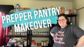 PREPPER PANTRY MAKEOVER || PREPPER PANTRY TOUR || EMERGENCY FOOD STORAGE