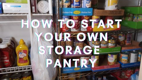 Storage Pantry Set Up | How to start a prepper pantry