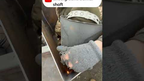 Welding of underground bunker shaft  #bunker #tinyhouse #humor #seacontainer