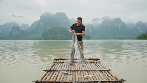 Fishing Skills with Nets & Wild Foraging: Survival Alone | EP.507