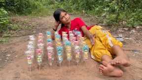 Part 82 Survival Skills SMART Ideas and USEFUL in Forest With Single Mom  Jungle Life