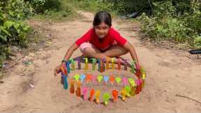 Part 127 Survival Skills SMART Ideas and USEFUL in Forest With Single Mom  Jungle Life