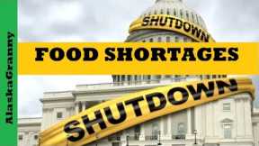 Government Shutdown Food Shortages