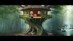 Full Video Jungle Survival Skills - Build a Tree House with Bamboo to Avoid Wild Animals