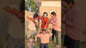 Building Wooden Log Cabin in Forest 🥵🌲| Survival House Step By Step in Jungle #reelschallenge