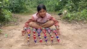 Part 102 Survival Skills SMART Ideas and USEFUL in Forest With Single Mom  Jungle Life