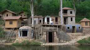 I Spent 465 Days Building Lots Secret Shelters, Survival Skills, Cooking Bushcraft